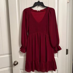 Beautiful maroon dress